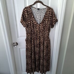 Torrid 1X animal print dress